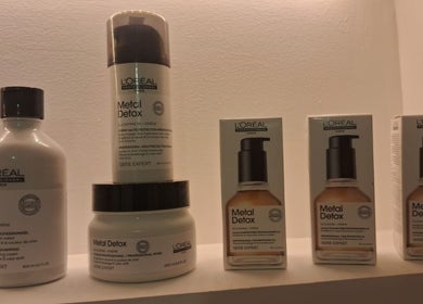 L'Oreal Metal Detox products at SHINE BRIGHT LADIES SALON, Abu Dhabi, Abu Dhabi, AE, for enhanced hair care.