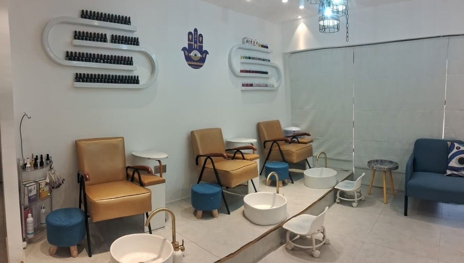 Pedicure area with comfy chairs at Shine Bright Ladies Salon, Abu Dhabi, Abu Dhabi, AE.
