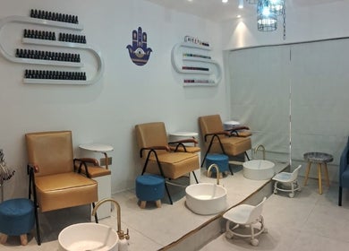 Pedicure area with comfy chairs at Shine Bright Ladies Salon, Abu Dhabi, Abu Dhabi, AE.