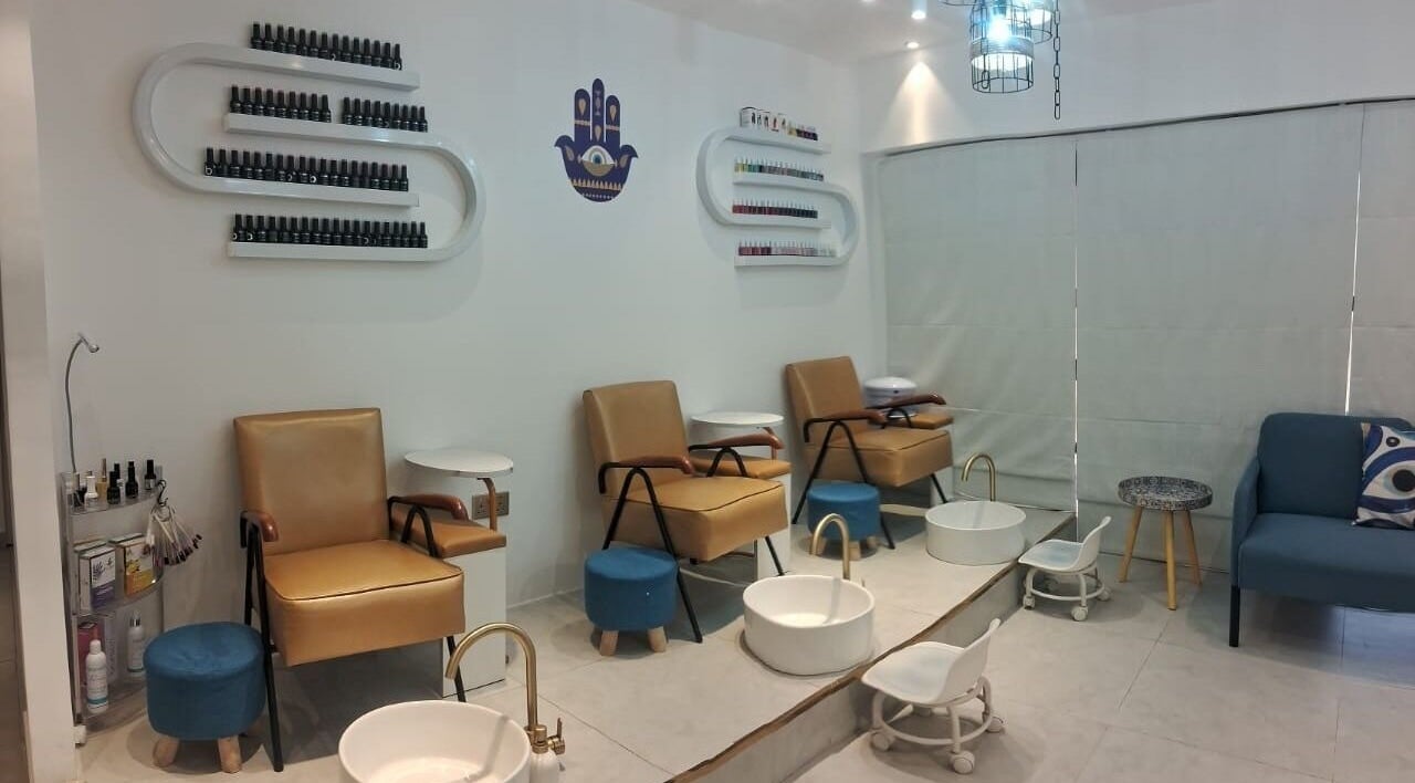 Pedicure area with comfy chairs at Shine Bright Ladies Salon, Abu Dhabi, Abu Dhabi, AE.