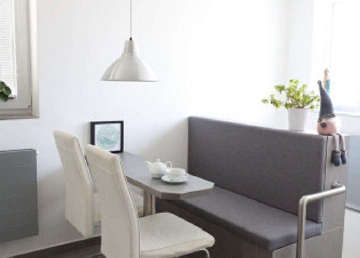 Příjemný koutek s posezením v Masáže u Maki, Ostrovačice, Jihomoravský Kraj, CZ.