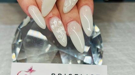 Elegant nail art with floral design at Vien Beauty Badham, Dickson, Australian Capital Territory, AU.