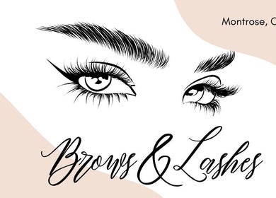 Artistic brow and lash illustration at Studio DCV by Diana, La Crescenta-montrose, California, US.
