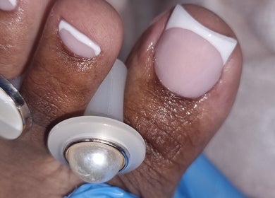 Freshly manicured toes at Beauty Factory by Shantel, Siparia, Siparia Regional Corporation, TT.