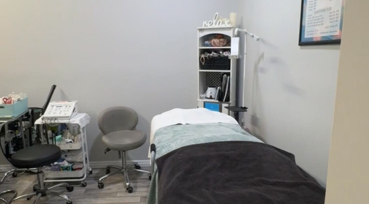 Relaxing therapy room at Autumn Essence Esthetics, Brigham City, Utah, US, offering soothing wellness treatments.