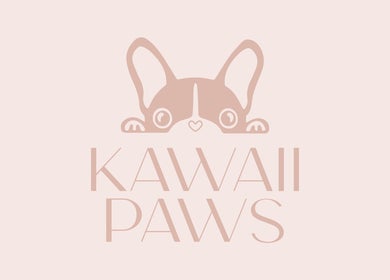 Stylized logo of Kawaii Paws, featuring cute animal ears, Newport, Queensland, AU.