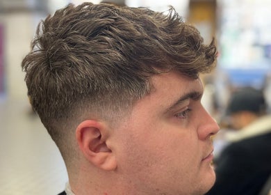 Close-up of a textured haircut at Cutsbyraff, Dublin, County Dublin, IE, showcasing modern style.