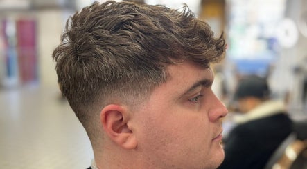 Close-up of a modern fade haircut at Cutsbyraff in Dublin, County Dublin, IE.