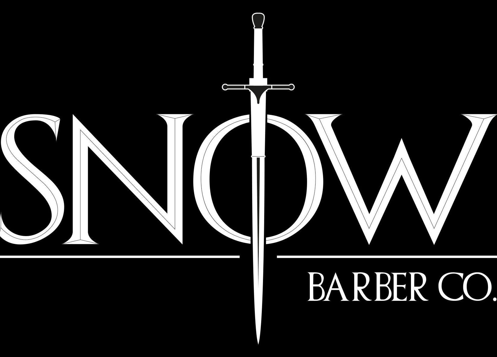 Logo de SNOW BARBER à Haguenau, Grand Est, FR. Design unique sur fond noir.