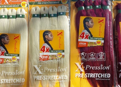 Variety of X-Pression braids available at Hair Beauty By Dede dedevich in Balga, Western Australia, AU.