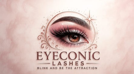 Eyeconic Lashes logo with artistic eye design in Saint John's, Saint John, AG.