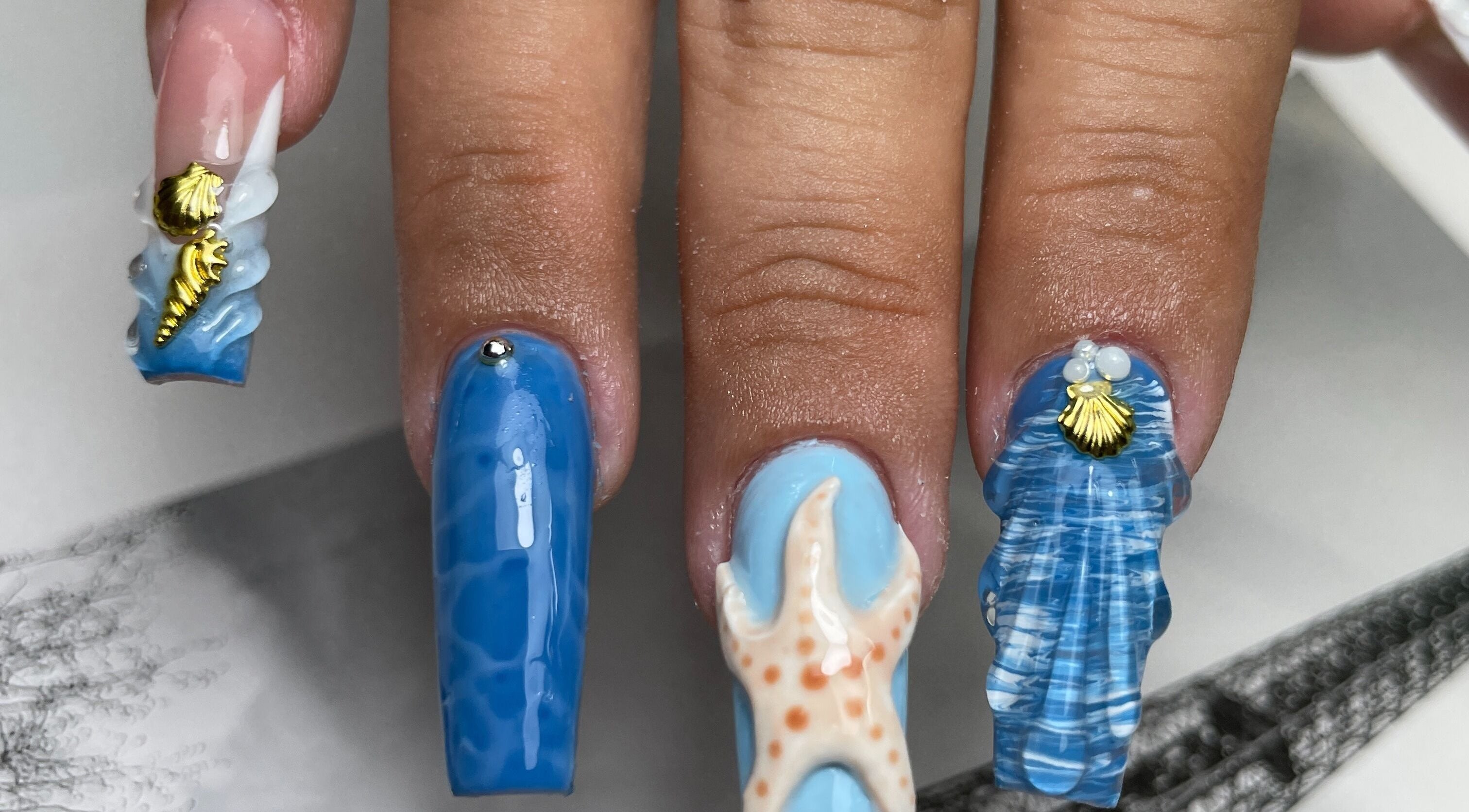 Manicura temática marina en My Stilo Salon, La Habana, La Habana, CU.