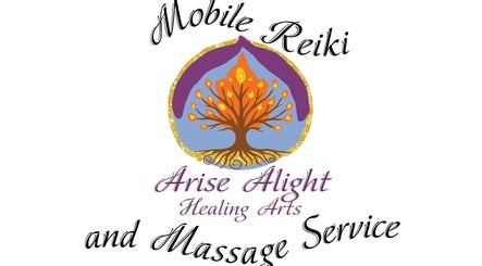 Arise Alight Healing Arts logo featuring a vibrant tree in Adrian, Michigan, US.