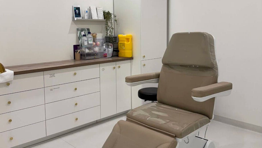 Modern treatment room at Glow Aesthetics Collective, Ingle Farm, South Australia, AU.