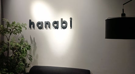 Hanabi Spa interior sign with cozy lighting, located in Bayan Lepas, Pulau Pinang, MY.