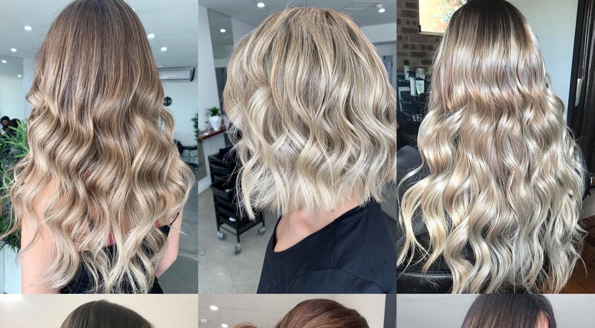 Luscious wavy blonde hairstyles at Paula Amelia Hair Design, Penshurst, New South Wales, AU.