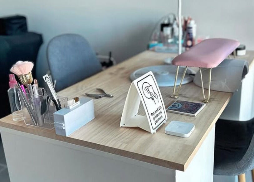 Elegant nail station at Lunar Beauty Collective, Thornton, New South Wales, AU offers stylish services.