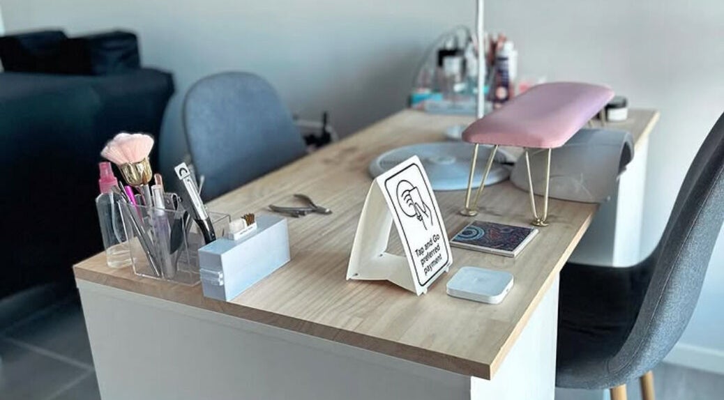 Elegant nail station at Lunar Beauty Collective, Thornton, New South Wales, AU offers stylish services.