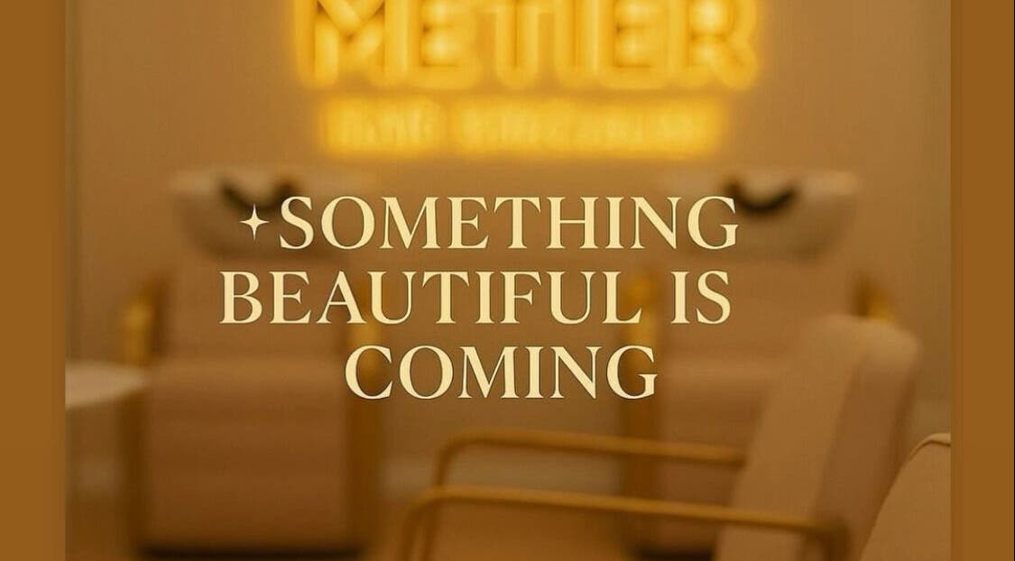 Elegant salon chairs at METIER HAIR SPECIALIST, Standish, England. Something beautiful is coming soon.