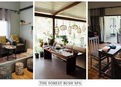 Tranquil interiors of The Forest Bush Spa Zambia, Lusaka offer relaxing ambiance with natural decor.