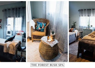 Cozy spa rooms at The Forest Bush Spa Zambia in Lusaka, Lusaka Province, ZM, showcasing luxury treatment beds.