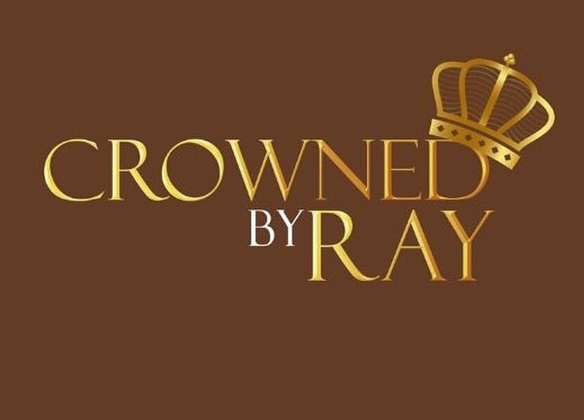 CrownedByRay logo with a golden crown on a brown background, Coventry, England, GB.