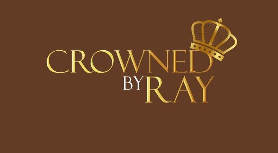 CrownedByRay logo with a golden crown on a brown background, Coventry, England, GB.