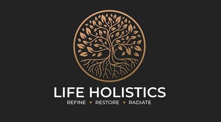Life Holistics logo in North Shields, England, GB, featuring a stylized tree symbolizing growth and rejuvenation.