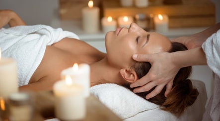 Relaxing massage at Life Holistics in North Shields, England, GB, surrounded by soothing candlelight.