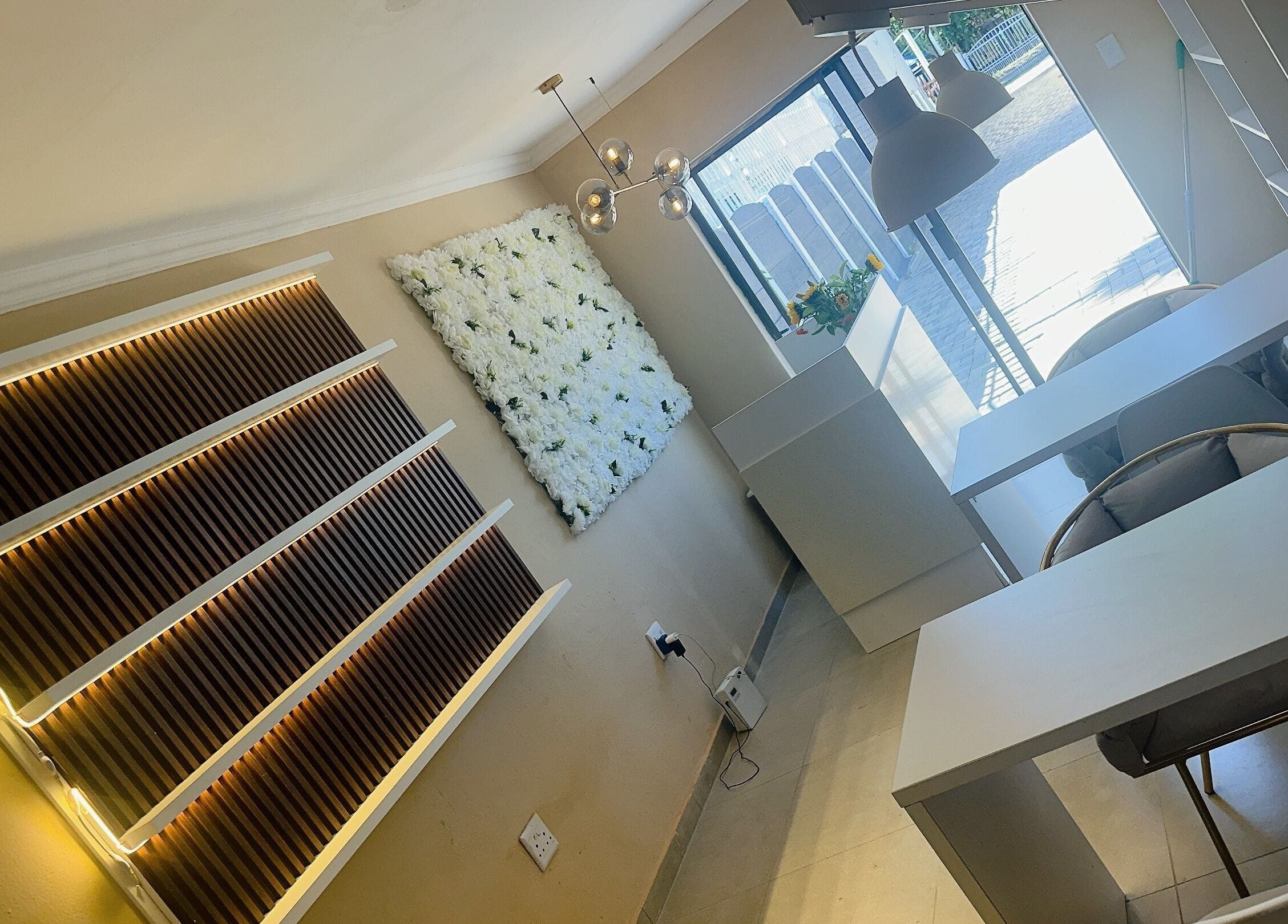 Interior of BU Aesthetics in Benoni, Gauteng, ZA showcasing modern decor and natural light.