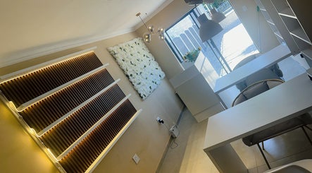 Interior of BU Aesthetics in Benoni, Gauteng, ZA showcasing modern decor and natural light.