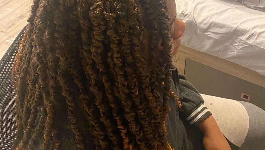 Intricate braided hairstyle at Beautcon, Seaton Delaval, England, GB, showcasing refined beauty and style.