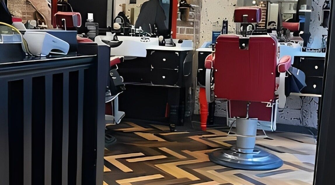 Retro barber chairs at Mayfair - Avery Row, Ted's Grooming Room, London, England, GB, offering a unique experience.