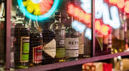 Collection of spirits at Soho - Berwick Street, Ted's Grooming Room, London, England, GB.