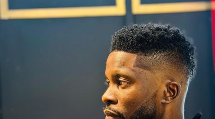 Close-up of a precision haircut at Joes Fade Cuts Grooming, Windhoek, Khomas Region, NA.