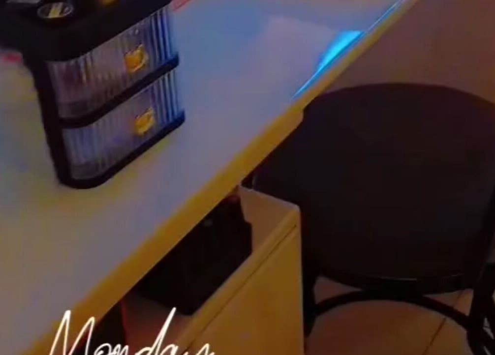 Nail technician workspace at TheBabesBarEsthetics.bb, Saint Michael, Saint Michael, BB, with organized supplies.