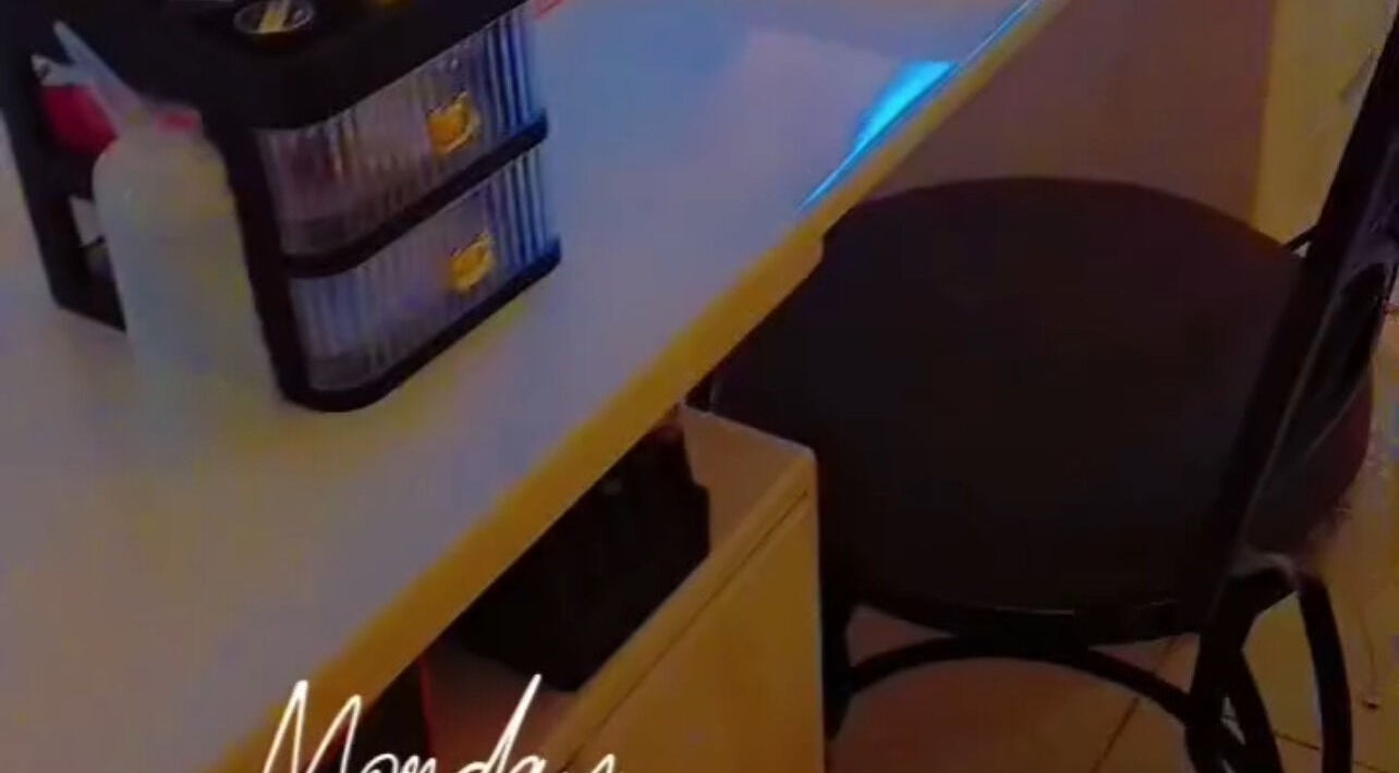 Nail technician workspace at TheBabesBarEsthetics.bb, Saint Michael, Saint Michael, BB, with organized supplies.