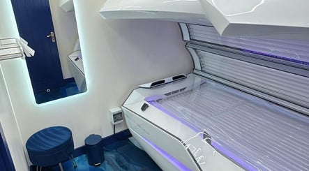 Modern tanning bed at You Glow Girl - Sunny Bz, Herne Bay, England, GB. A bright, inviting space.