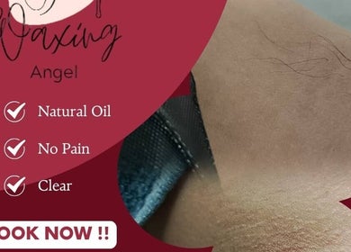 Perkhidmatan waxing di Lin Reflexology and Beauty Tuaran, Tuaran, Sabah, MY dengan hasil licin dan jelas.