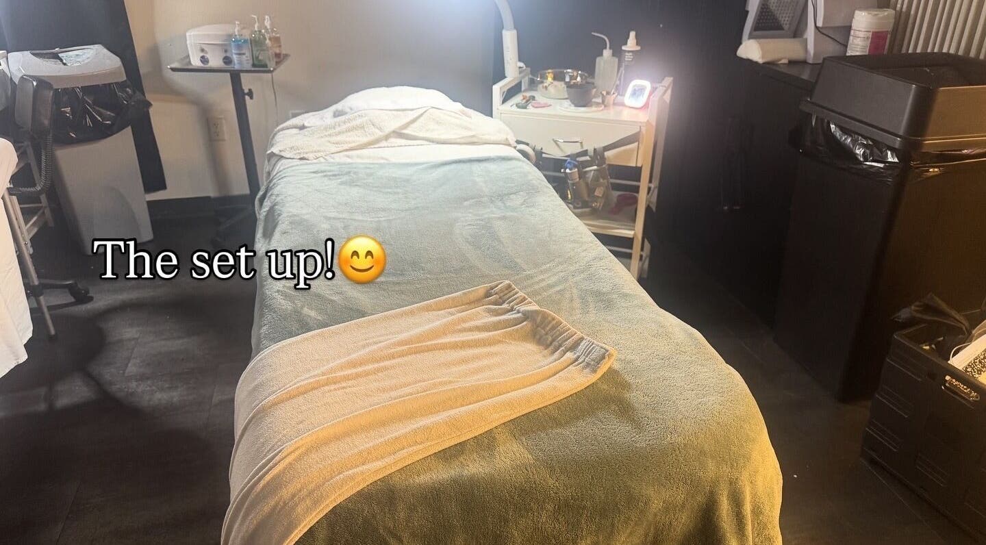 Serene spa setup at Esthetics by Kee in Baton Rouge, Louisiana, US, showcasing a relaxing treatment area.