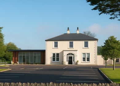 Exterior of Holistic Sports Therapy by Beata, Castlewellan, Northern Ireland, GB. Spacious, serene environment.