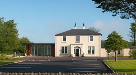 Exterior of Holistic Sports Therapy by Beata, Castlewellan, Northern Ireland, GB. Spacious, serene environment.