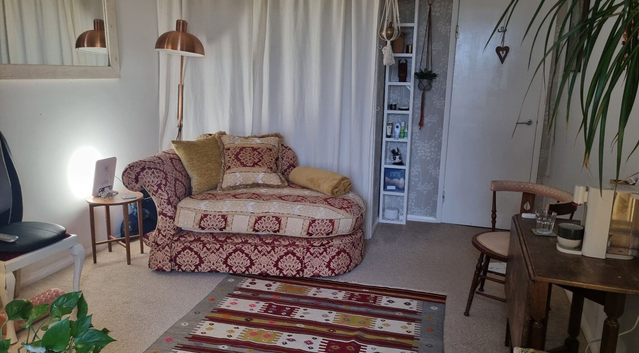 Inviting lounge area at Ochroma home Sauna in Brighton And Hove, England, GB. Perfect for relaxation.