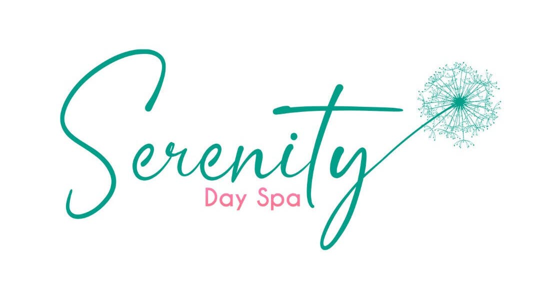 Serenity Day Spa logo, Lusaka, Lusaka Province, ZM, featuring elegant teal script.
