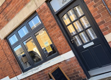 Charming exterior of Beauty Haven's front door in Rothwell, England, GB, showcasing a welcoming entrance.