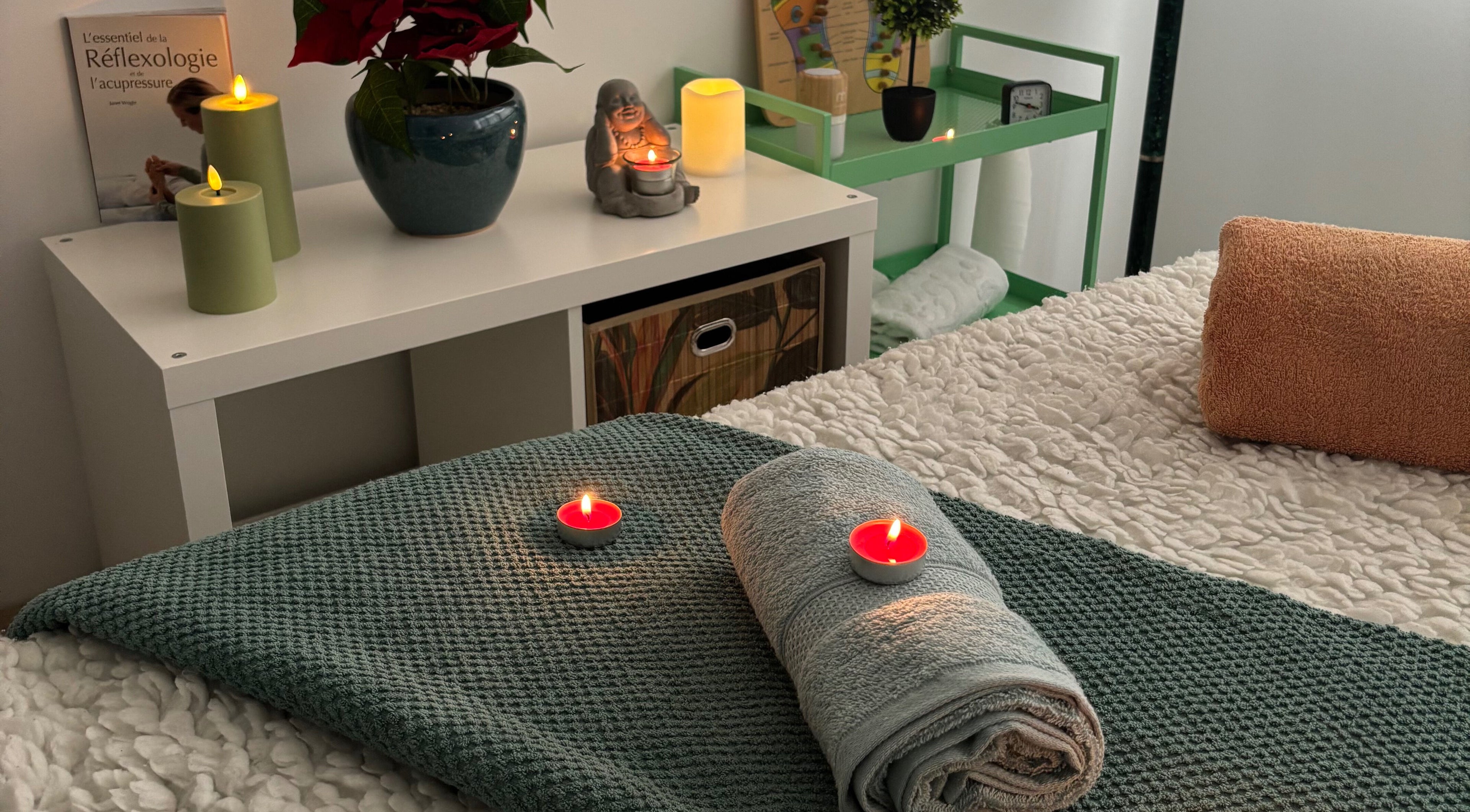 Détente avec bougies chez Ana Zen, Saint-paul-lès-dax, Nouvelle-aquitaine, FR.