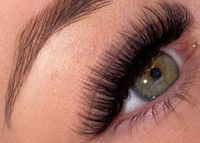 Close-up of expertly done lashes at Refined Beauty, Hereford, England, GB.