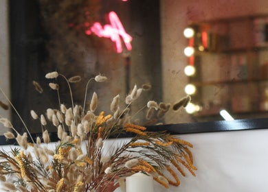 Chic decor with dried flowers at Nails by Stacey, Newcastle-under-Lyme, England, GB, enhancing elegance.