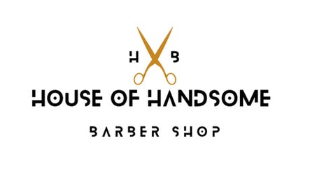 Logo of House of Handsome Barbershop, Pyrmont, New South Wales, AU, featuring stylish scissors.