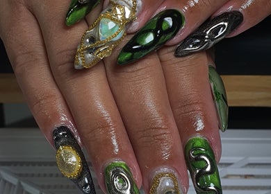 Arte de unhas complexa no Beatriz Rosa - Nail art em Pernambuco, Pernambuco, BR.